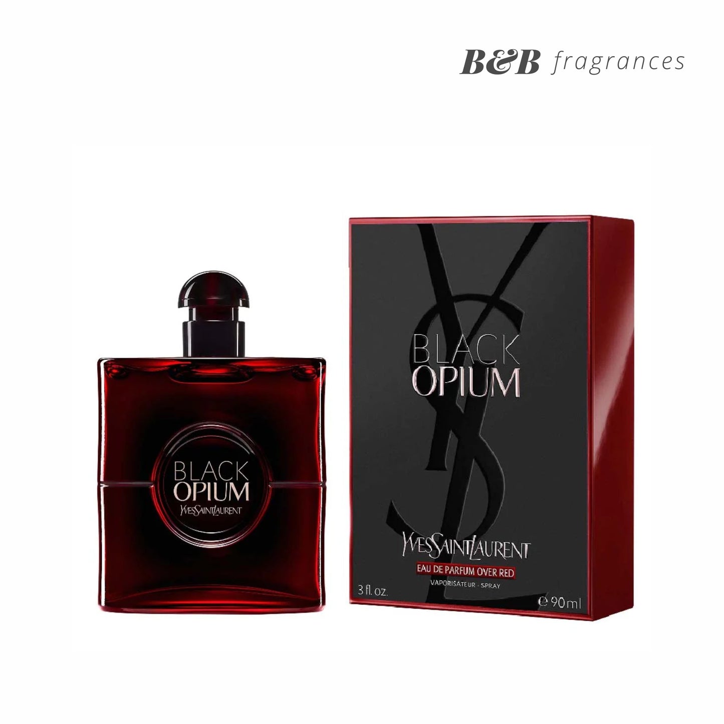 Yves Saint Laurent Black Opium EDP Over Red