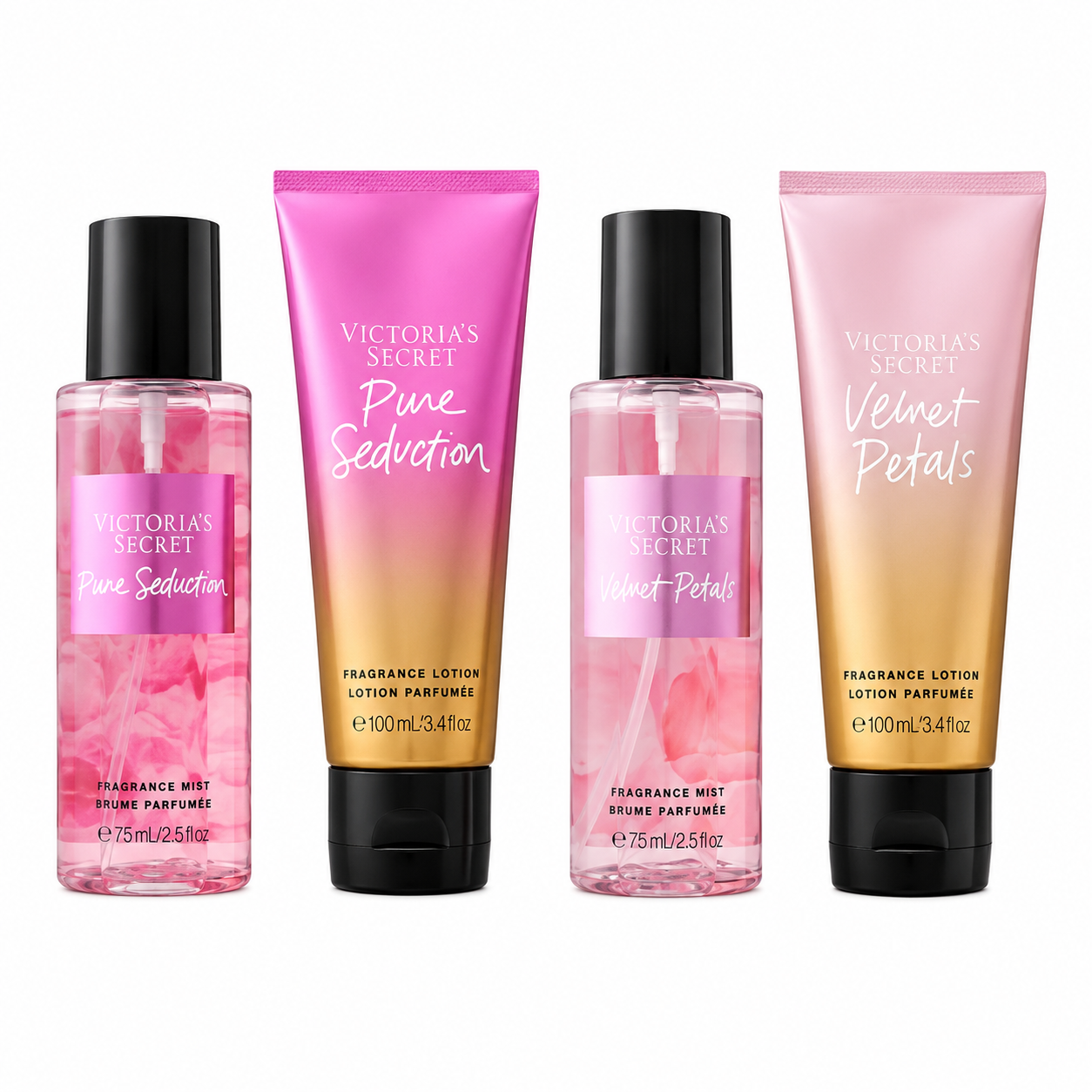 Victoria's Secret Pure Seduction & Velvet Petals Mist & Lotion Gift Set